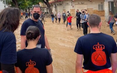 Un nuevo grupo de voluntarios de Protección Civil Velilla se une a la dotación que se encuentra en Paiporta